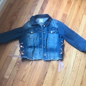 C&C California Denim distressed jacket size L
